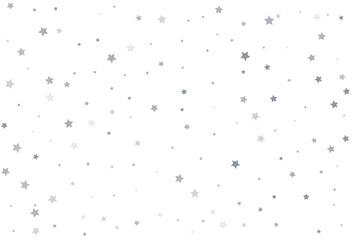 Christmas drawing with silver stars. Silver star Celebration Confetti.
