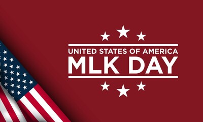 MLK Day United States of America Background Design.