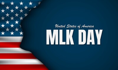 United States of America MLK Day Background Design.
