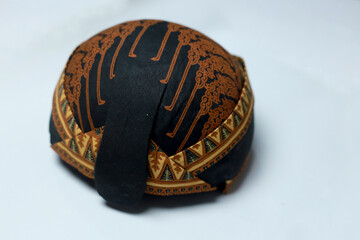 Naklejka premium traditional Javanese headgear, one of Indonesia's Javanese cultural heritage