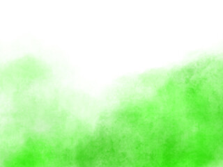 Fototapeta na wymiar 緑の水彩の白背景の壁紙 