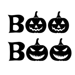 boo halloween festival pumpkin inspirational quotes, motivational positive quotes, silhouette arts lettering design