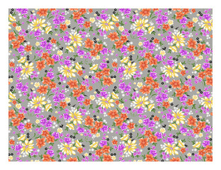 abstract digital watercolor flower  design pattern on   background