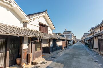 Mercantile house street in Tamba-Sasayama city in Hyogo prefecture in Japan