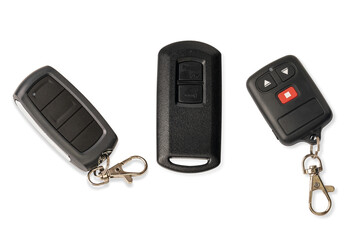 Car or Motorcycle key remote control  isolated on white background ,