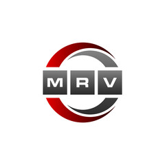 Fototapeta premium MRV Letter Initial Logo Design Template Vector Illustration
