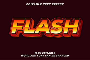 Naklejka na ściany i meble Flash Red Text Effect