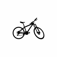 Fototapeta na wymiar silhouette of a bicycle illustration vector