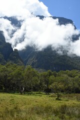 Obraz premium Plaine des Tamarins, Cirque de Mafate, île de la Réunion, Océan Indien
