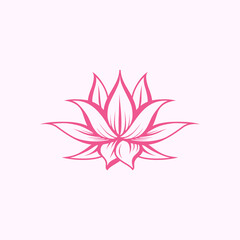 lotus flower logo. Elegant lotus flower inspiration design, for, skin care, beauty care, health care, fashion, and brand identity for feminine businesses