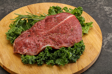 Raw beef steak for grill