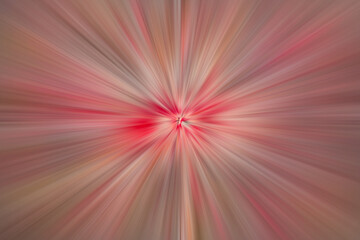 Bright red burst with yellow and brown rays