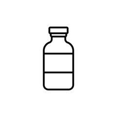 Vial icon design template vector isolated
