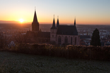 Oppenheim im Sonnenaufgang