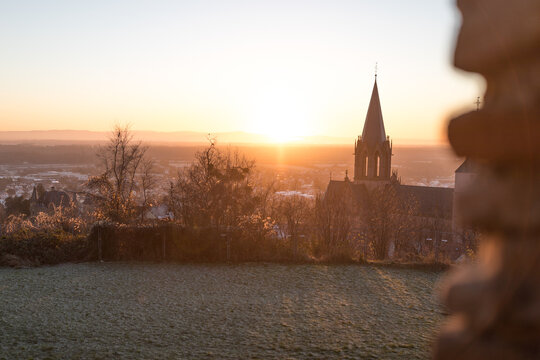 Oppenheim im Sonnenaufgang