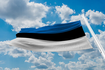 The national flag of Estonia (Estonian: Eesti riigilipp) 