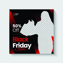 Black Friday Sale Social Media Instagram Post Template
