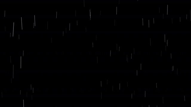 雨降り【透過ループ動画素材】