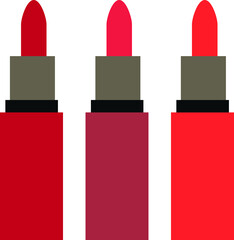 lipstick icon set. Cosmetic sign. vector illustration.eps