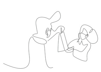 During the disease pandemic period masked employees and shoppers receive the package.