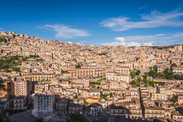 Wonderful View of Modica City Centre, Ragusa, Sicily, Italy, Europe, World Heritage Site
