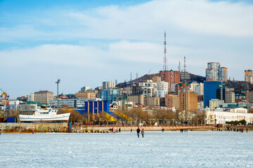 Naklejka premium city scape