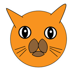 illustration design of a cat with multiple design concept