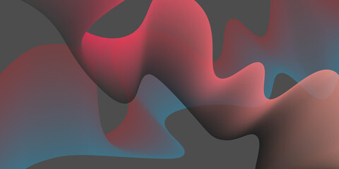 abstract 3d background and abstract background with lines. Dark Orange vector backdrop with bent lines. Bright illustration with gradient circular arcs. Template for cellphones.