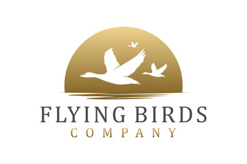 Flying Bird Vector logo design