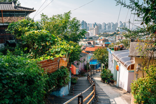 Daedong mural village in Daejeon, Korea