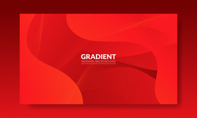 Abstract Red liquid background. Modern background design. gradient color. Fluid shapes composition. Fit for website, banners, wallpapers, brochure, posters