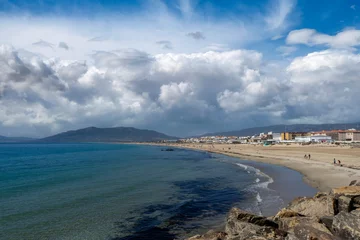 Papier Peint photo autocollant Plage de Bolonia, Tarifa, Espagne bonito paisaje natural en la playa de Tarifa, Andalucía