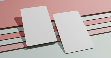Business card mockup image 3d rendered premium quality image modern flat design