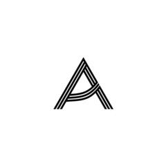 Initial letter A logo template design