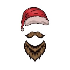 set of Christmas vector illustration