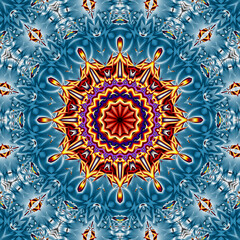 3d effect -abstract mandala style pattern