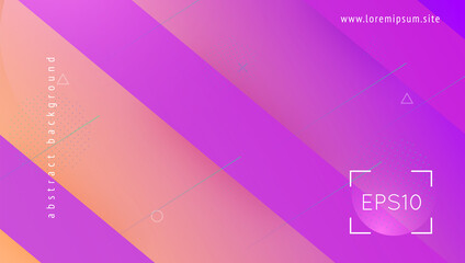 Gradient Layout. Art Landing Page. Wave Futuristic Poster. Trendy Page. Abstract Background. Multicolor Wallpaper. Minimal Element. Purple Graphic Flyer. Lilac Gradient Layout
