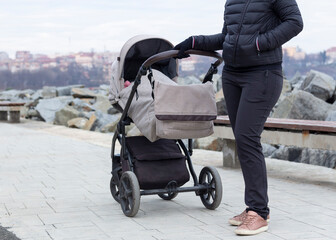 parent and child im stroller