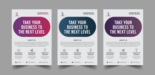 Modern Corporate business flyer template design and Digital marketing agency flyer template