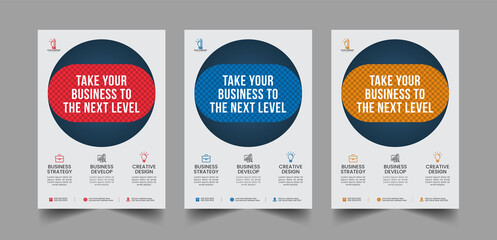 Modern Corporate business flyer template design and Digital marketing agency flyer template