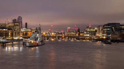 Fototapeta na wymiar city at night, London
