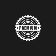 Fototapeta na wymiar Premium stamp seal icon vector illustration