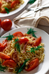 spaghetti with tomato sauce