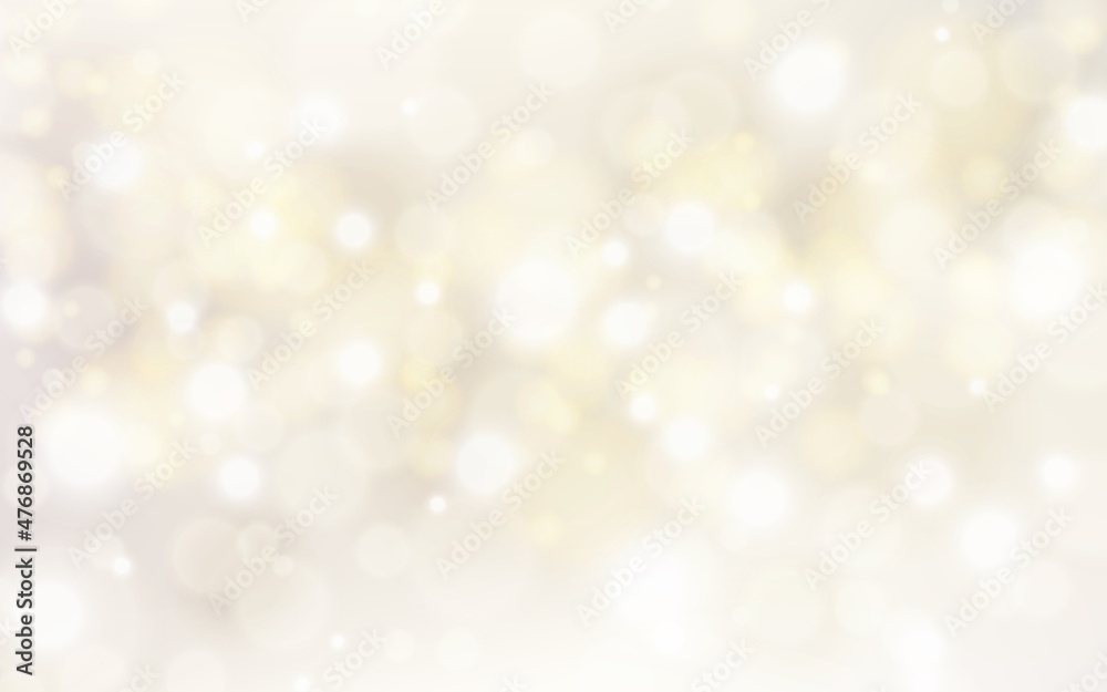 Wall mural light bokeh background. gold blurry texture with flares. defocused shiny light. soft abstract blur b