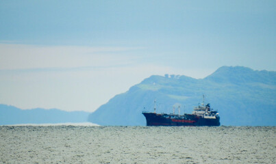 ship in the sea