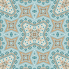 Mexican endless pattern vector design. Vintage geometric texture. Tile print in ethnic style.