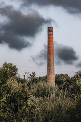 smoke from a chimney