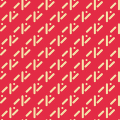 Background pattern with simple elements on a red background for your design projects, seamless patterns, wallpaper textures with flat design. Vector illustration