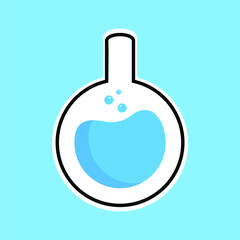 Science flat icon. can be used for educational design, business, and others. vector illustration