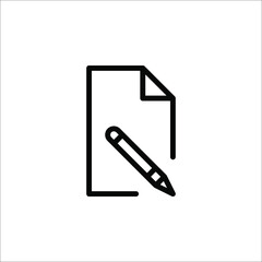 Edit file icon, note, sign up icon vector illustration